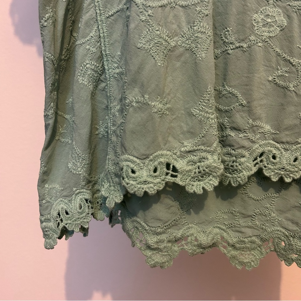 Green Lace Top - Picture 5 of 8